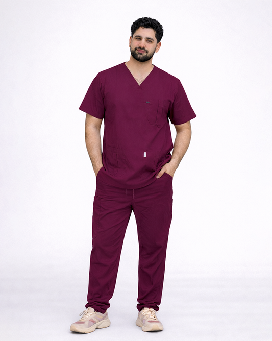 Unisex Medical Scrub (Maroon)