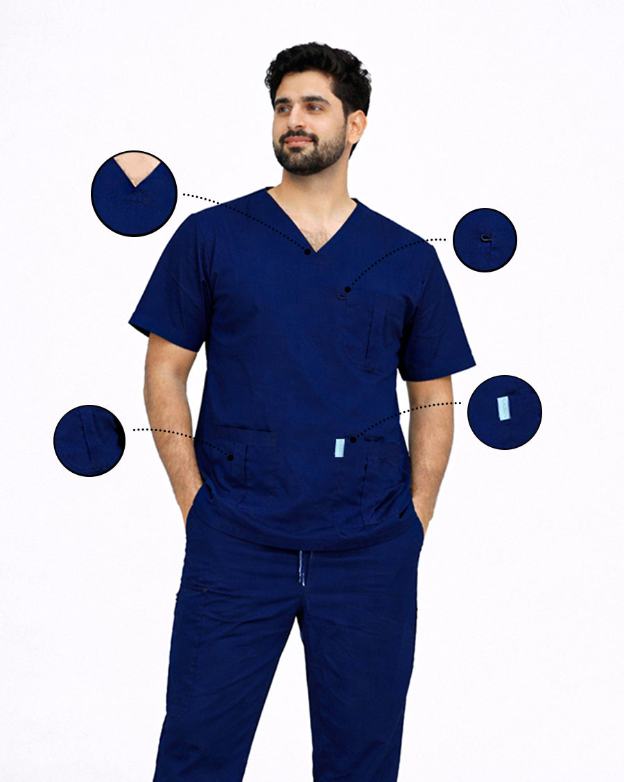 Unisex Medical Scrub (Dark Blue)