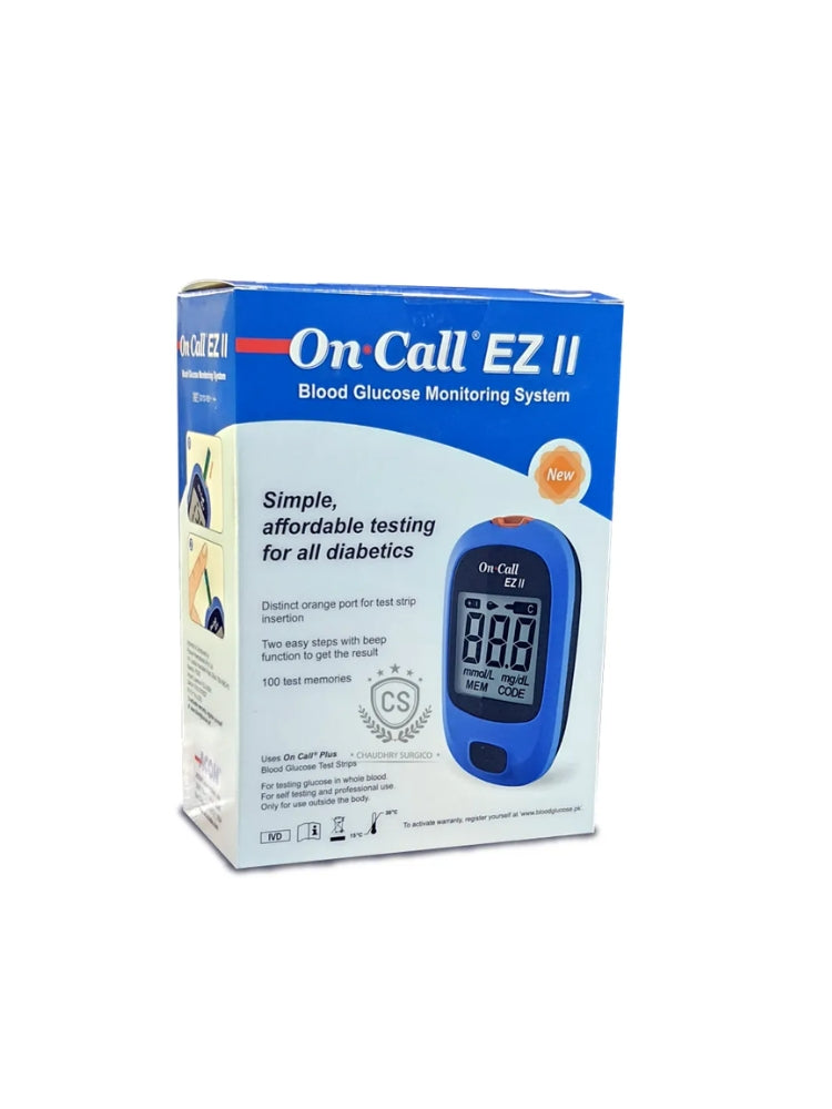 On Call EZ II blood glucose monitoring system
