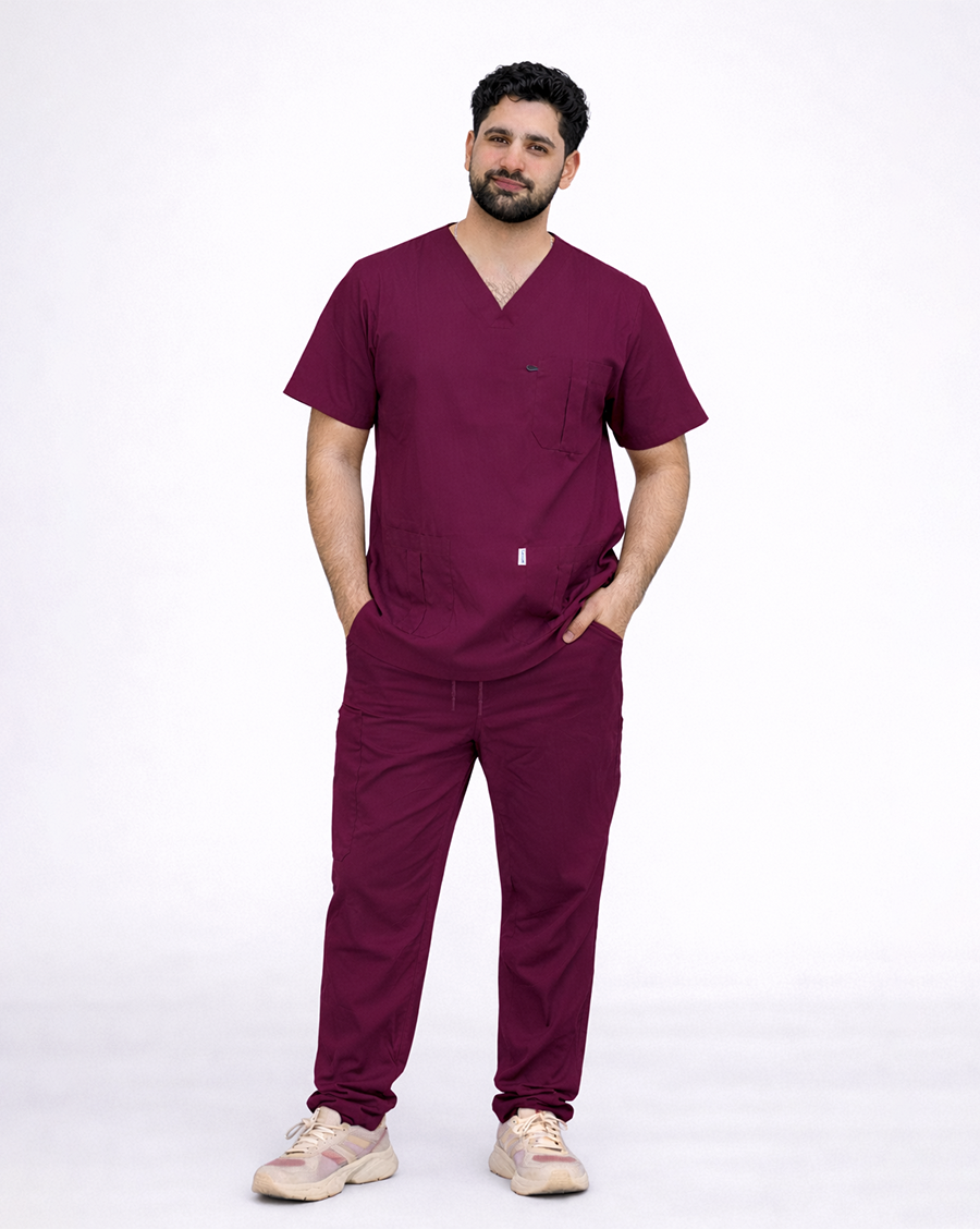 Unisex Medical Scrub (Maroon)