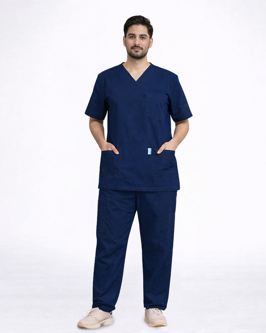 Men's Medical Scrub (Navy Blue)