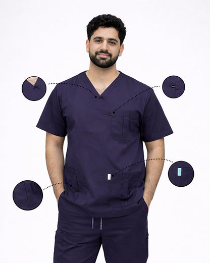 Unisex Medical Scrub (Purple)