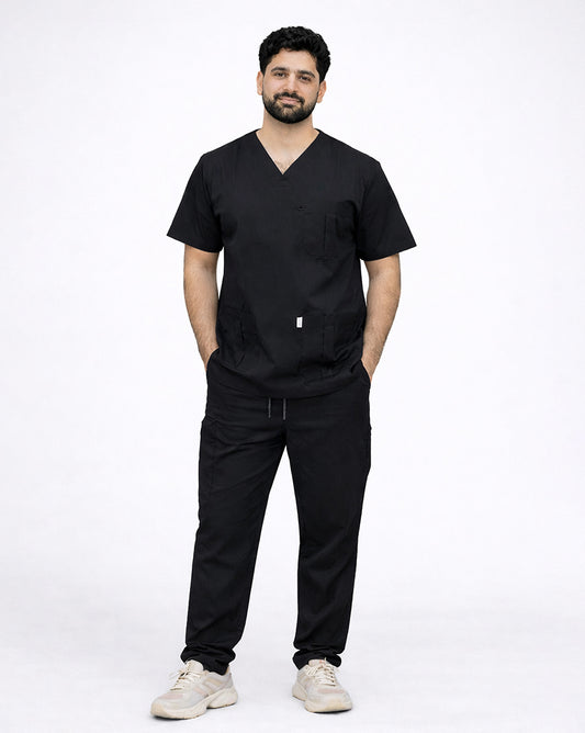 Unisex Medical Scrub (Black)