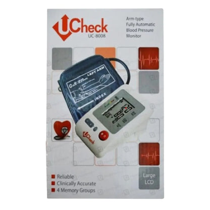Check UC-8008 Arm Type Fully Automatic Blood Pressure Monitor