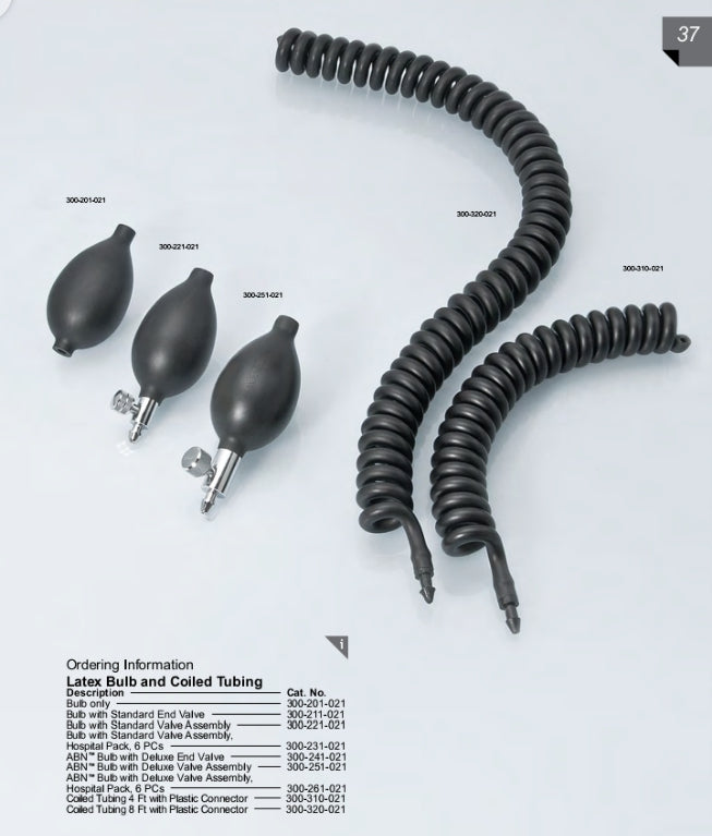 Latex Bulb and Coiled Tubing