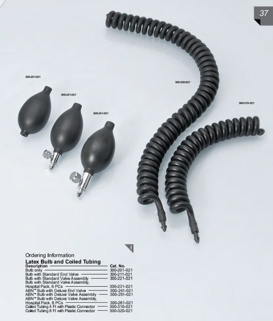 Latex Bulb and Coiled Tubing