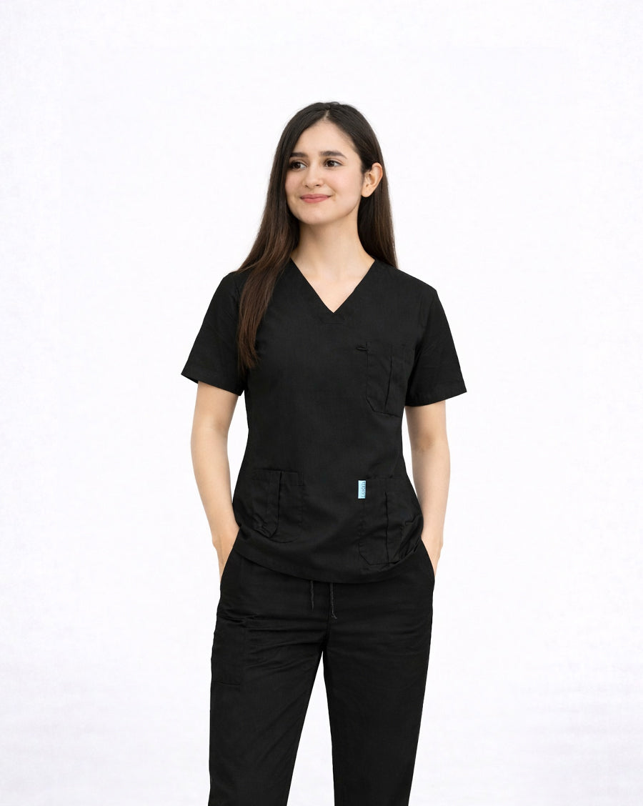 Unisex Medical Scrub (Black) – Classic Scrub