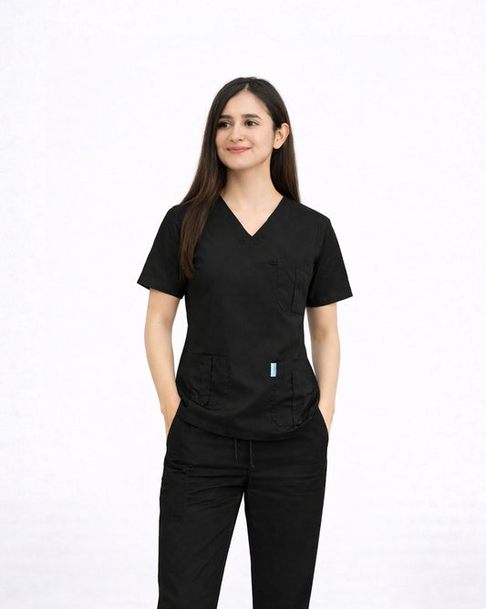 Unisex Medical Scrub (Black)