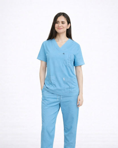 Men's Medical Scrub (Sky Blue)