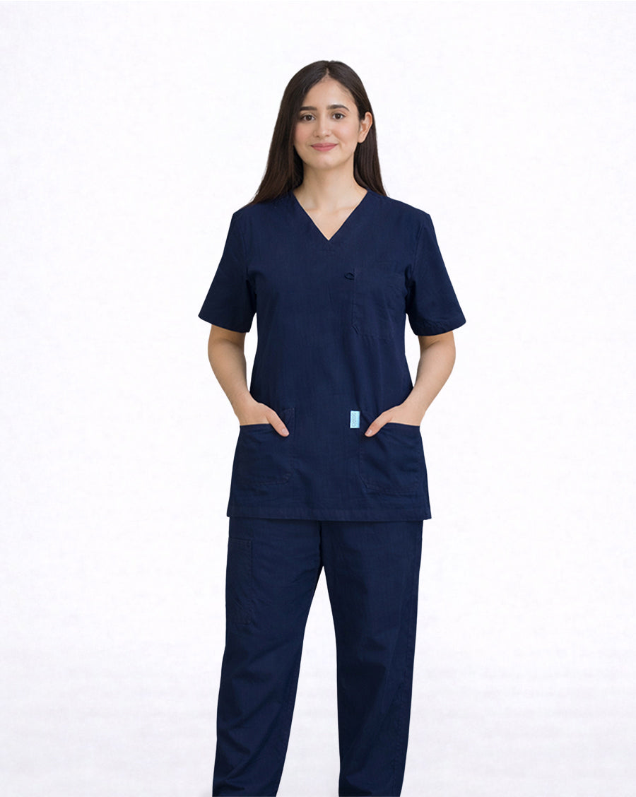 Men's Medical Scrub (Navy Blue)