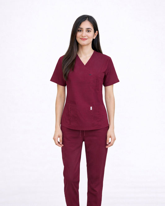 Unisex Medical Scrub (Maroon)