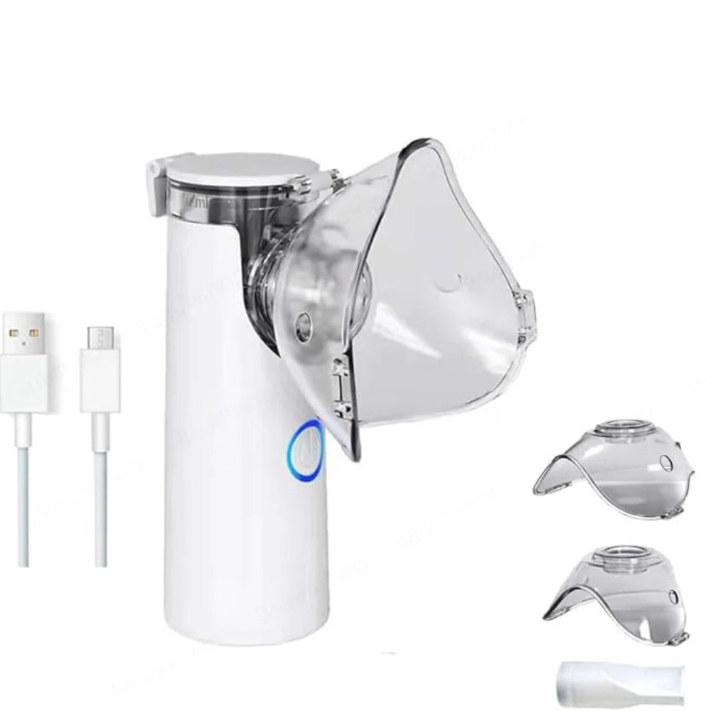 Portable Mesh Nebulizer - Dual Power Ultrasonic Atomizer Best Nebulizer For Kids And Adults